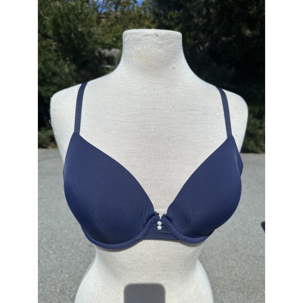 Aerie Bra 36C Blue Real Free Full Coverage Lined Underwire Pastel Adult Womens